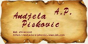 Anđela Pisković vizit kartica
